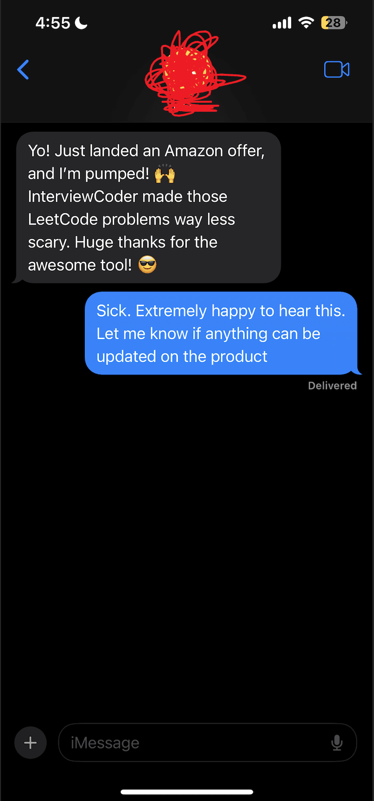 AI Interview Assistant - Anonymous User testimonial screenshot