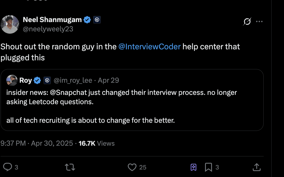 Neel Shanmugam testimonial screenshot
