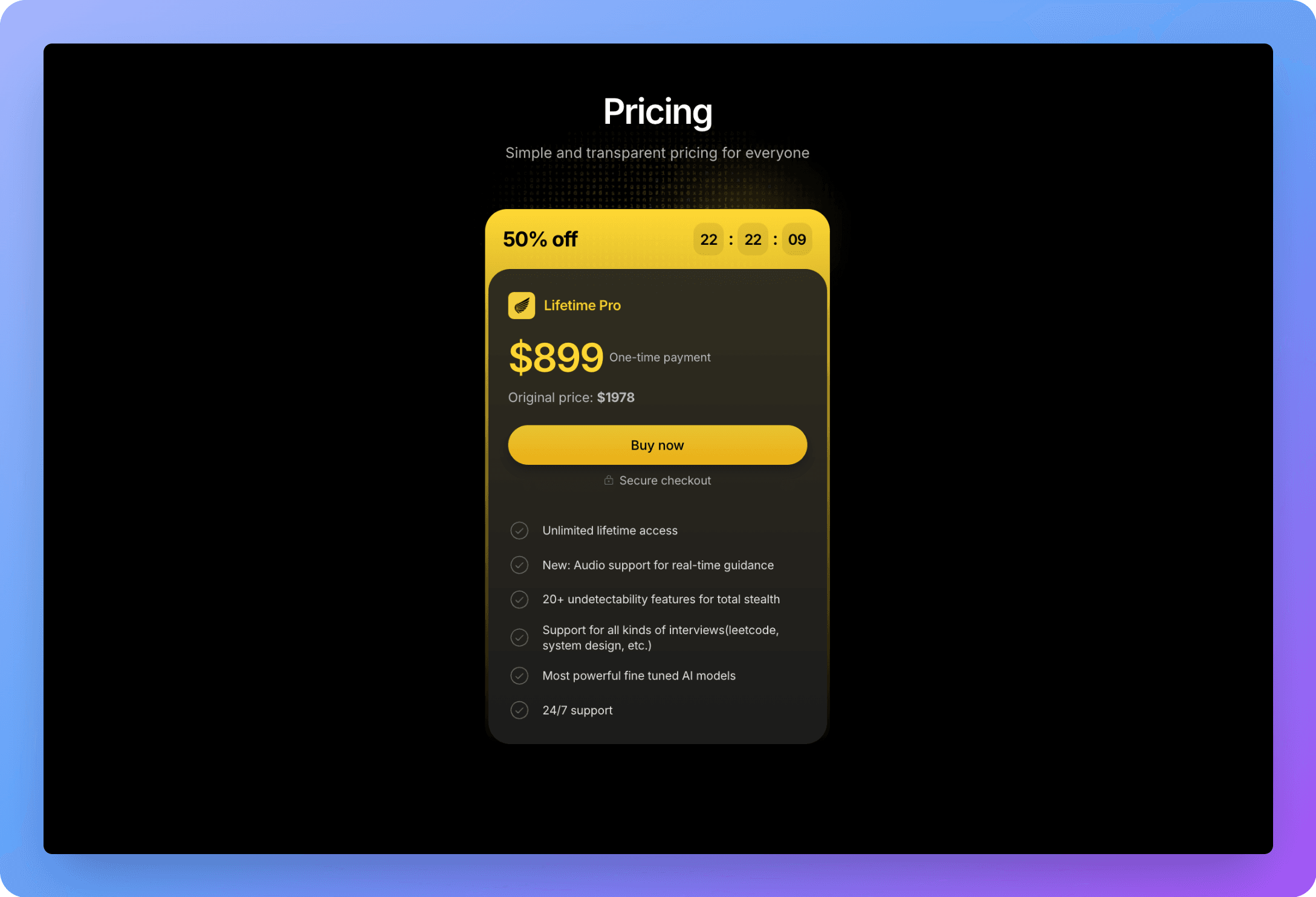 Lifetime Subscription Support